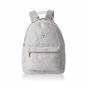COPY - 🎒 Mini Herschel Nova Backpack – Light Grey with Red-Striped Interior